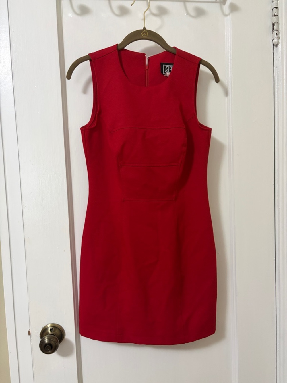 City Triangles Red Sleeveless Mini Dress - chic!